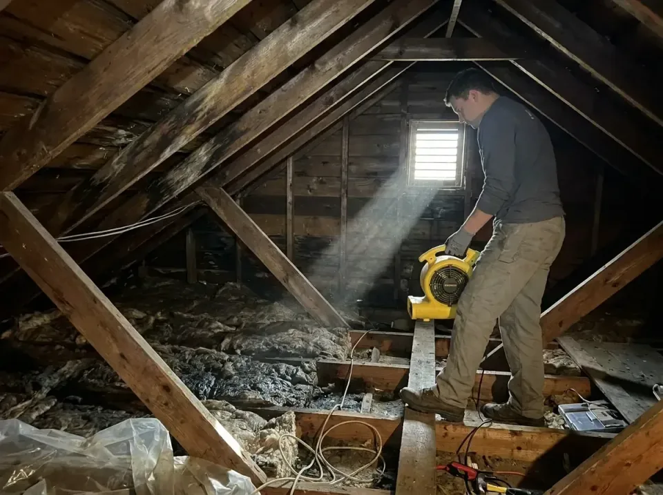 attic-water-damage-drying-proc-007 — frequently asked questions, Emergency Water Extraction & 24/7 Flood Response in Patrick…